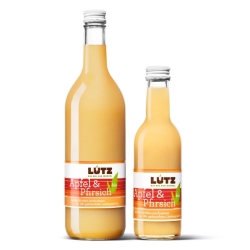 Bio Lutz Apfel-Pfirsichsaft 0,7l 6 Flaschen