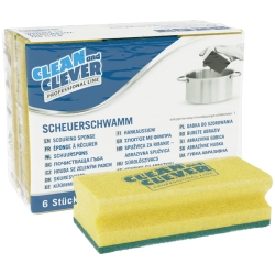CLEAN AND CLEVER Scheuerschwamm klein 6er