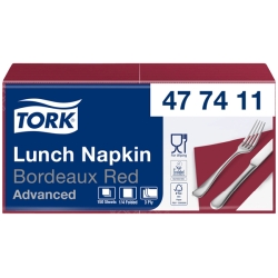 TORK SOFT Lunchserviette boreauxrot 3lg 33x33 150Stück