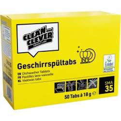 CLEAN AND CLEVER Geschirrspültabs 50x18g
