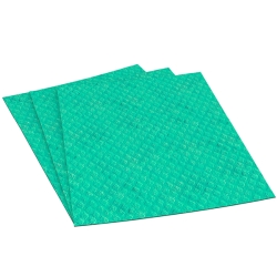 CLEAN AND CLEVER Schwammtuch klein grün 10Stück 31,5x25,7cm